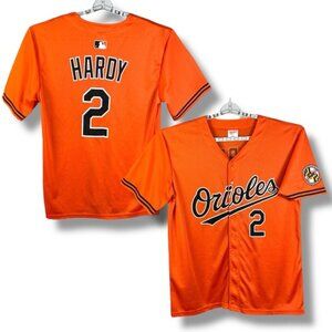 Baltimore Orioles Baseball Jersey JJ Hardy #2 Button Up Orange Unisex Mens XL